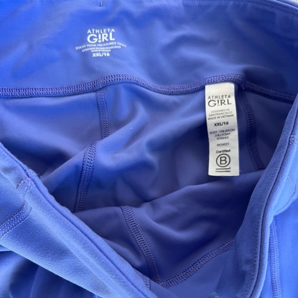 Athleta Girl Bundle! Size XXL 16 Girls Purple Top and Leggings - Picture 3 of 7